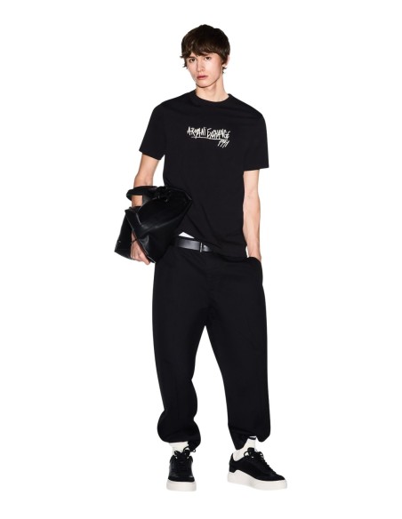 T-shirt homme Armani Exchange noir imprimé