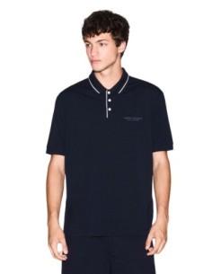 Polo homme Armani Exchange bleu
