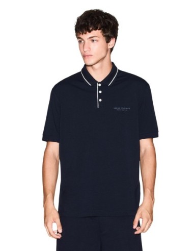 Polo homme Armani Exchange bleu