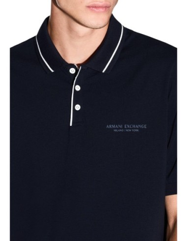 Polo homme Armani Exchange bleu
