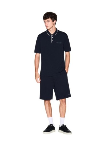 Polo homme Armani Exchange bleu