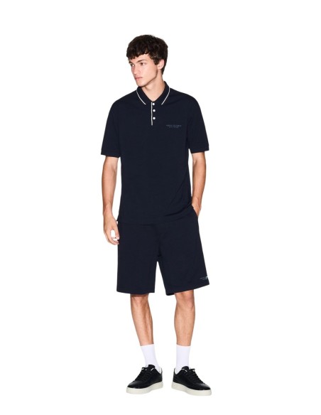 Polo homme Armani Exchange bleu