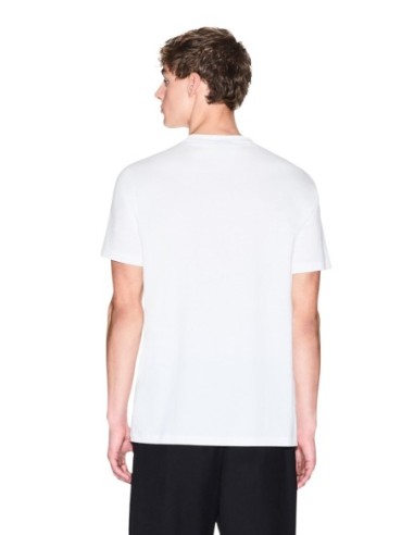T-shirt homme Armani Exchange blanc imprimé