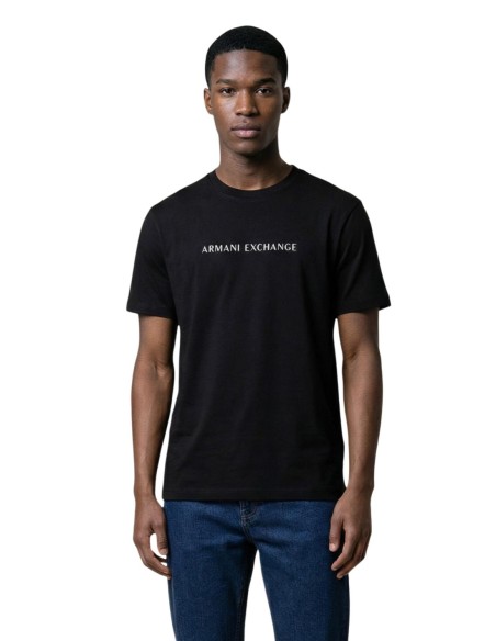 T-shirt homme Armani Exchange noir imprimé