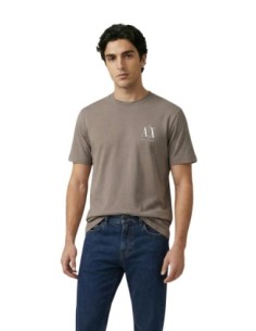 T-shirt homme Armani Exchange marron