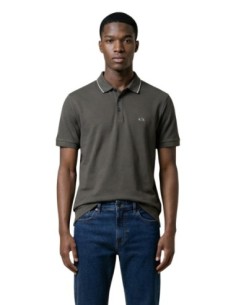 Polo homme Armani Exchange marron