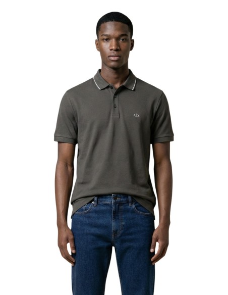 Polo homme Armani Exchange marron