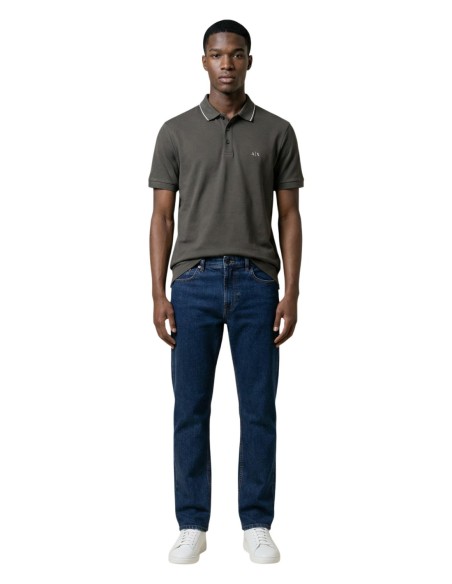 Polo homme Armani Exchange marron