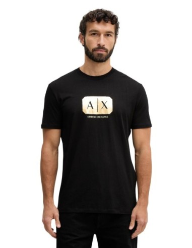 T-shirt homme Armani Exchange noir imprimé