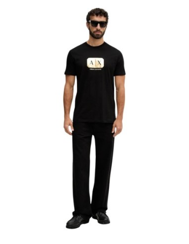 T-shirt homme Armani Exchange noir imprimé