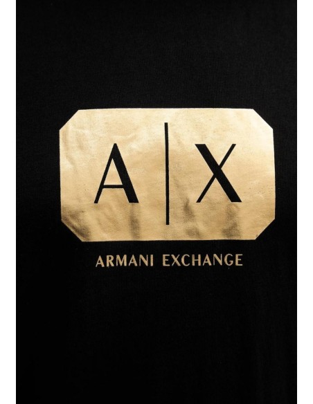 T-shirt homme Armani Exchange noir imprimé
