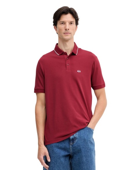 Polo homme Armani Exchange bordeaux
