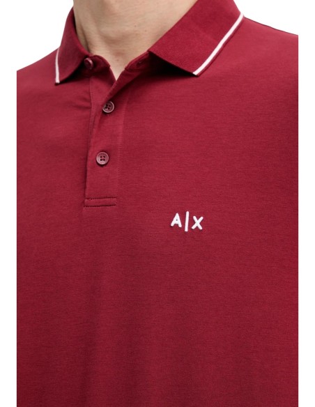Polo homme Armani Exchange bordeaux