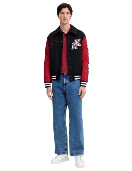 Polo homme Armani Exchange bordeaux