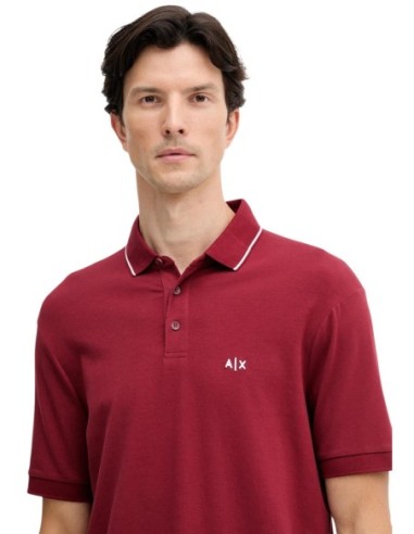 Polo homme Armani Exchange bordeaux