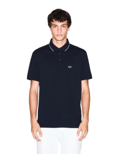 Polo homme Armani Exchange bleu