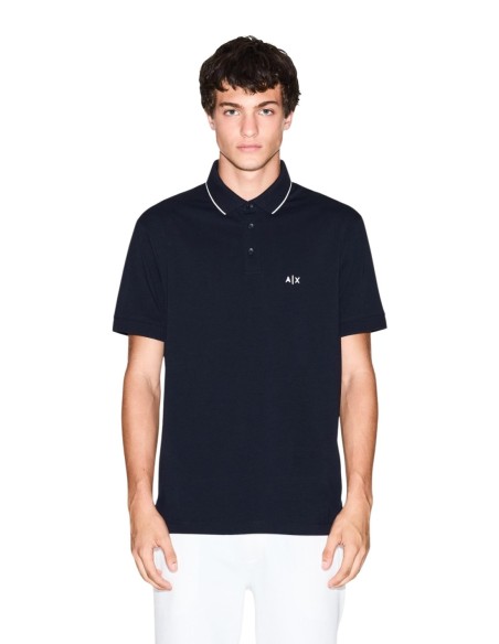 Polo homme Armani Exchange bleu
