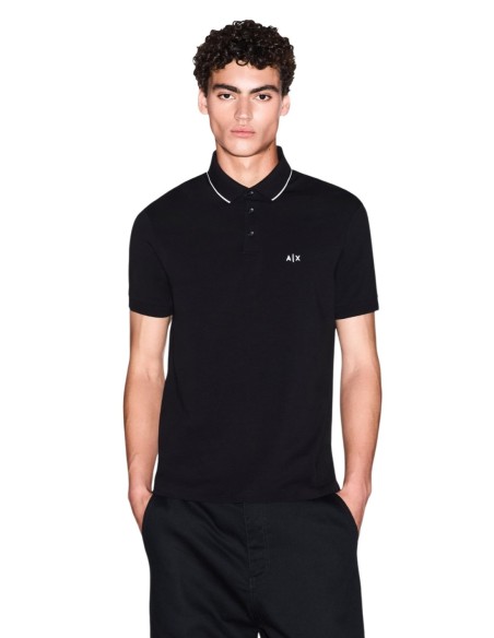 Polo homme Armani Exchange noir