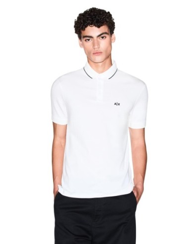 Polo homme Armani Exchange blanc