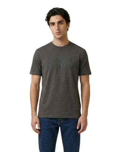 T-shirt homme Armani Exchange vert imprimé