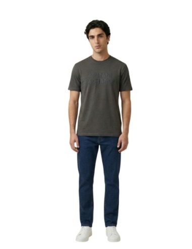 T-shirt homme Armani Exchange vert imprimé