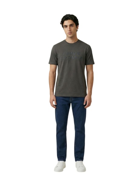 T-shirt homme Armani Exchange vert imprimé