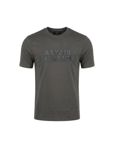 T-shirt homme Armani Exchange vert imprimé