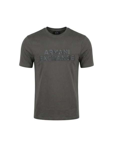 T-shirt homme Armani Exchange vert imprimé