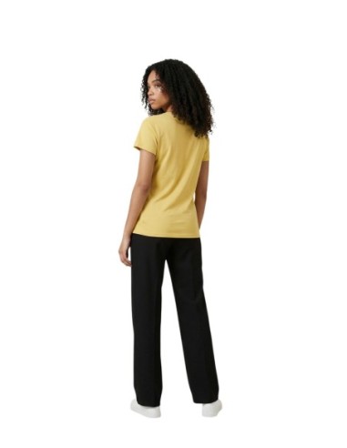 T-shirt femme Armani Exchange jaune imprimé