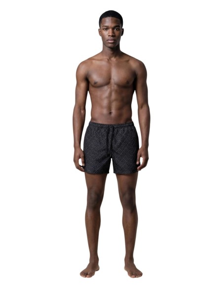 Maillot de bain homme Armani Exchange noir imprimé