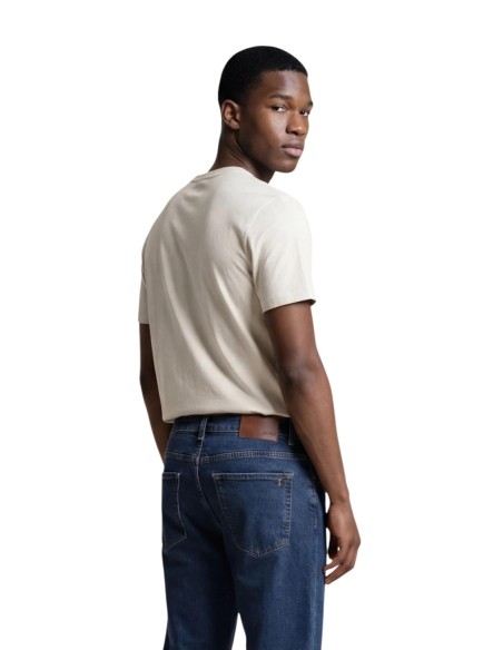 T-shirt homme Armani Exchange beige imprimé
