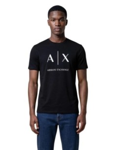 T-shirt homme Armani Exchange noir imprimé