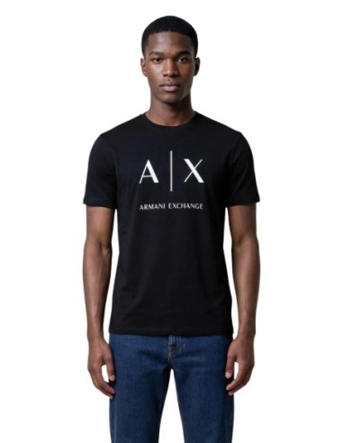 T-shirt homme Armani Exchange noir imprimé