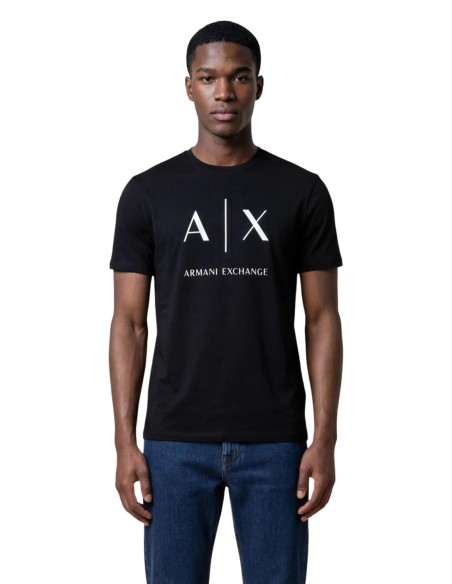 T-shirt homme Armani Exchange noir imprimé