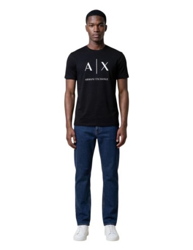 T-shirt homme Armani Exchange noir imprimé