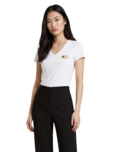 T-shirt femme Armani Exchange blanc imprimé