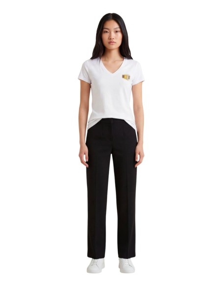 T-shirt femme Armani Exchange blanc imprimé
