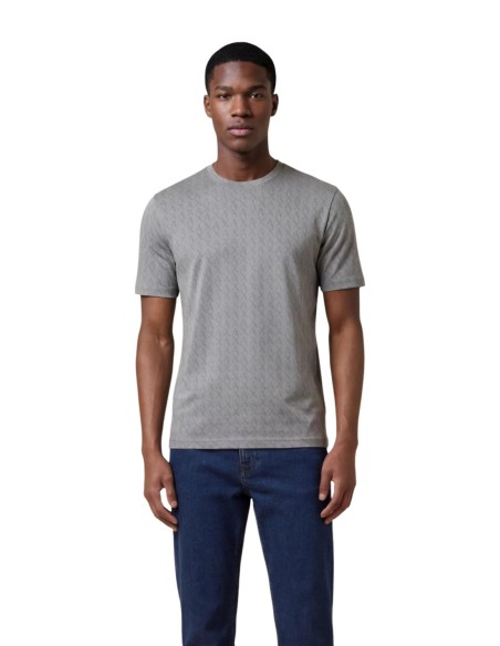 T-shirt homme Armani Exchange gris imprimé