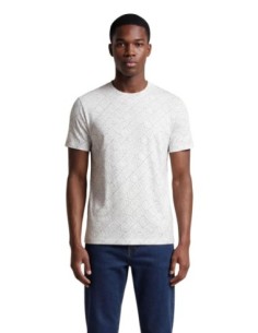 T-shirt homme Armani Exchange beige imprimé