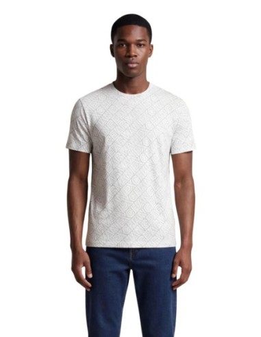 T-shirt homme Armani Exchange beige imprimé