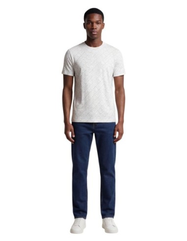 T-shirt homme Armani Exchange beige imprimé