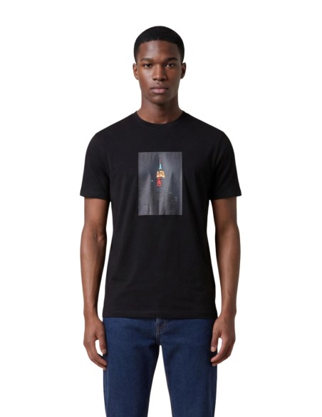 T-shirt homme Armani Exchange noir imprimé