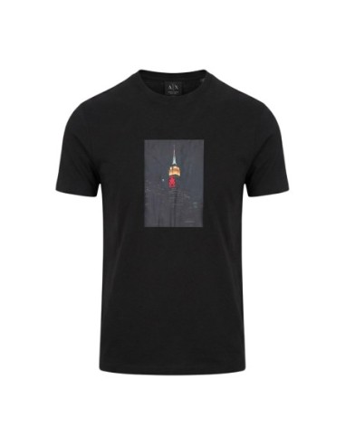 T-shirt homme Armani Exchange noir imprimé