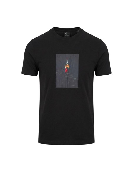 T-shirt homme Armani Exchange noir imprimé