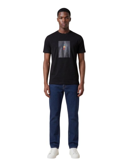 T-shirt homme Armani Exchange noir imprimé