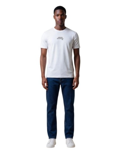 T-shirt homme Armani Exchange blanc imprimé