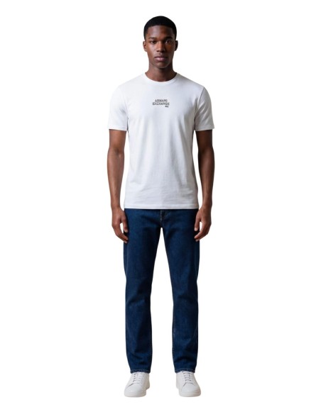 T-shirt homme Armani Exchange blanc imprimé
