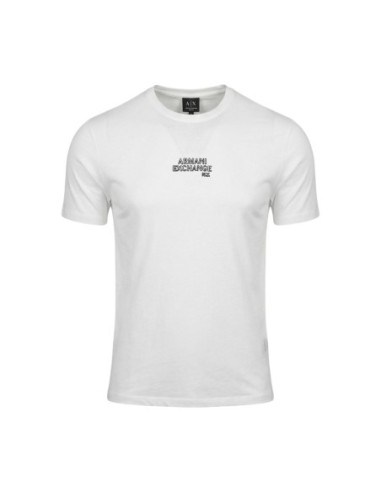 T-shirt homme Armani Exchange blanc imprimé