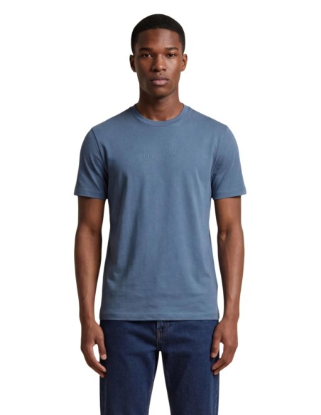 T-shirt homme Armani Exchange bleu azur