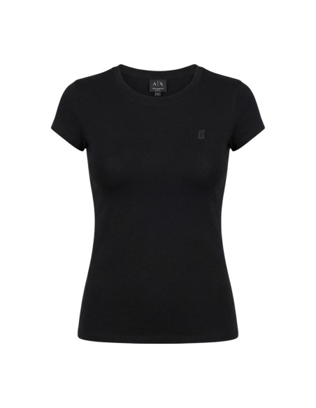 T-shirt femme Armani Exchange noir